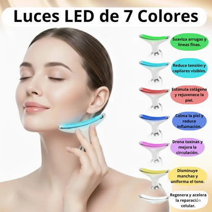 Masajeador Facial 7 en 1 con Luz LED | Salud - Lirea