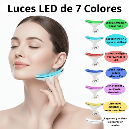 Masajeador Facial 7 en 1 con Luz LED | Salud - Lirea